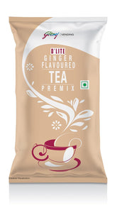 Godrej Vending Ginger Flavoured D'Lite Instant Tea Premix - 1 Kg, 35.2 Ounce | 3 In 1 Tea Piping Hot Tea - Easy To Use, Suitable For Vending Machine
